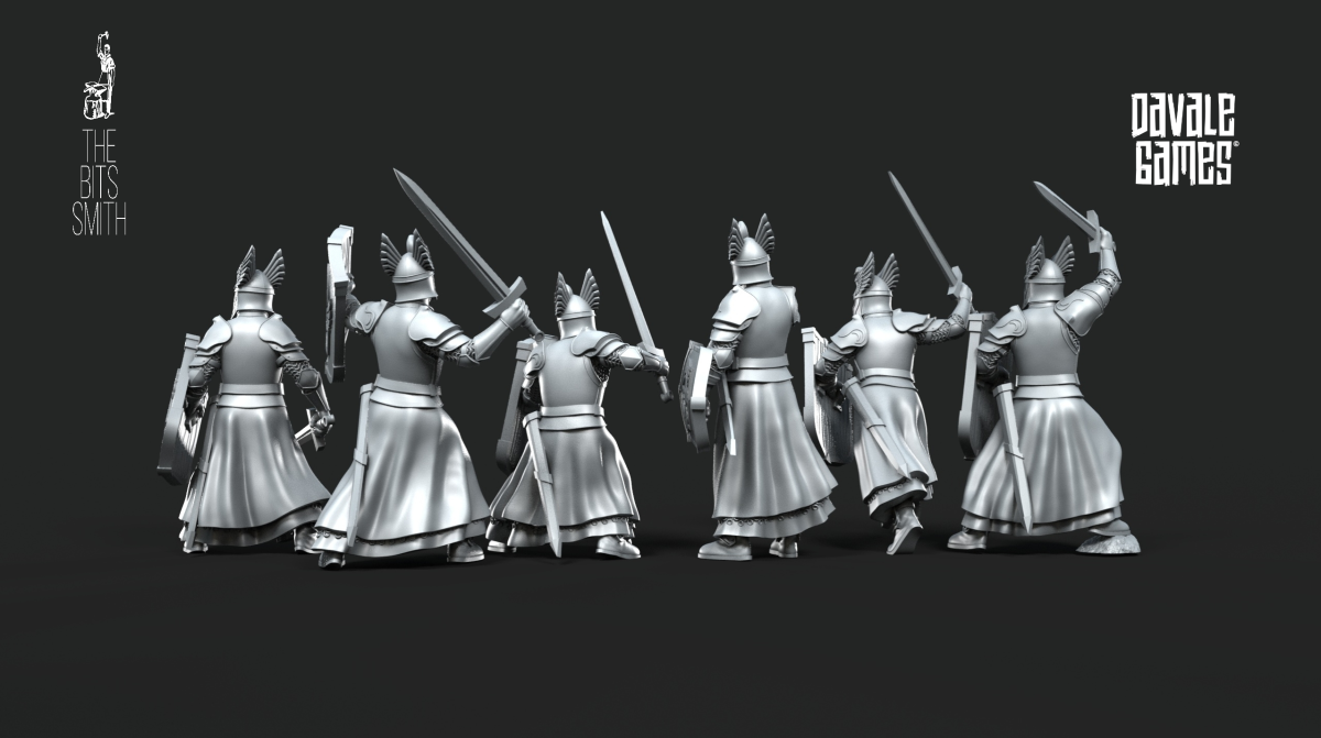 White Swan Warriors mit Schwert